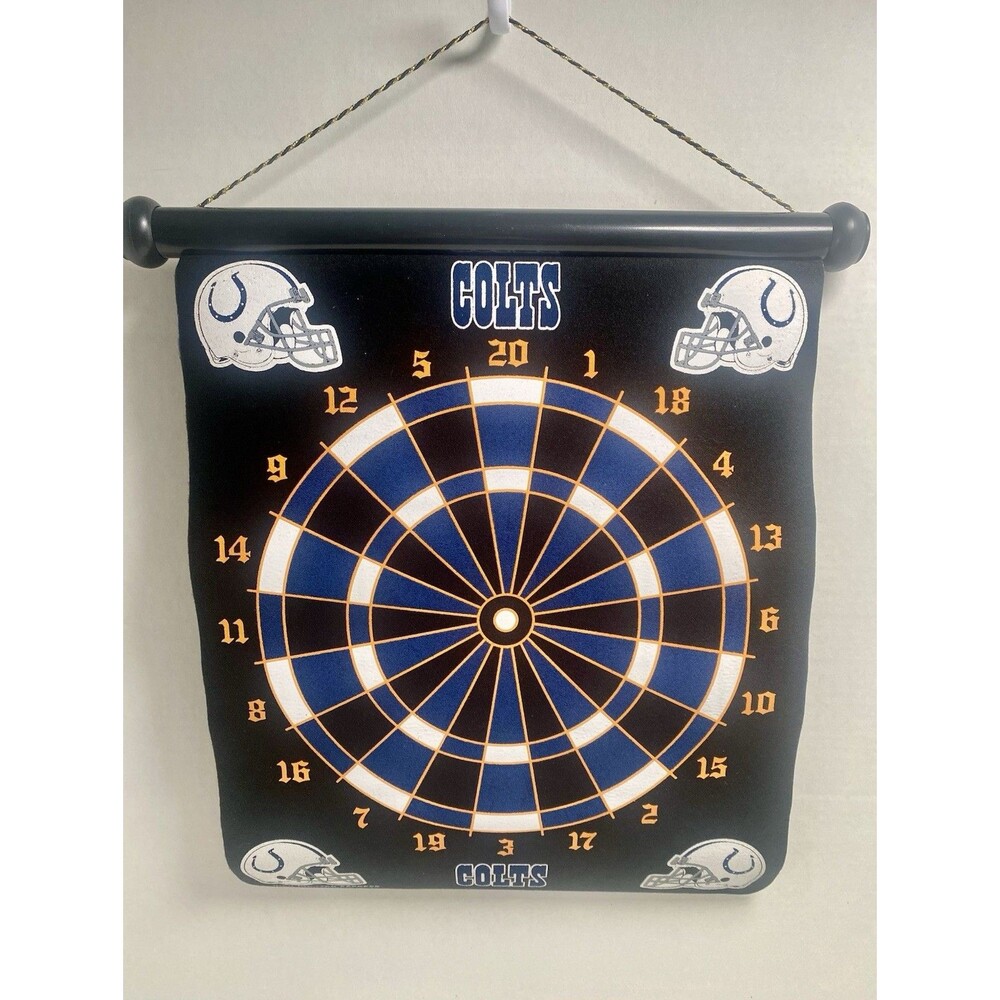 Indianapolis COLTS NFL Magnetic Dart Board Set with 6 Darts Game New in Box